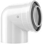 Bosch 7738112616 Bosch FC-CE60-87 concentrische PP/Staal bocht 87° 60/100 mm