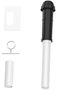 Bosch 7738112660 Bosch FC-Set80-C13x concentrisch PP/Staal dakdoorvoer 80/125 mm - zwart