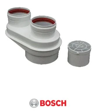Bosch 7738113529 Bosch AZB922 keteladapter 80/125 --> 80/80