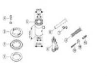 Bosch AZ402 verticale condensopvang en sifon 60/100 Bosch 7736995089