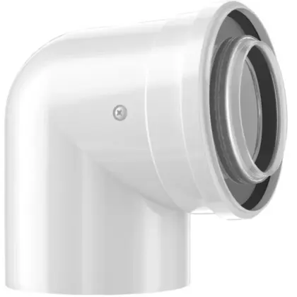 Bosch Concentrische rookgasbocht Bosch metaal kunststof 60/100mm 7738112616