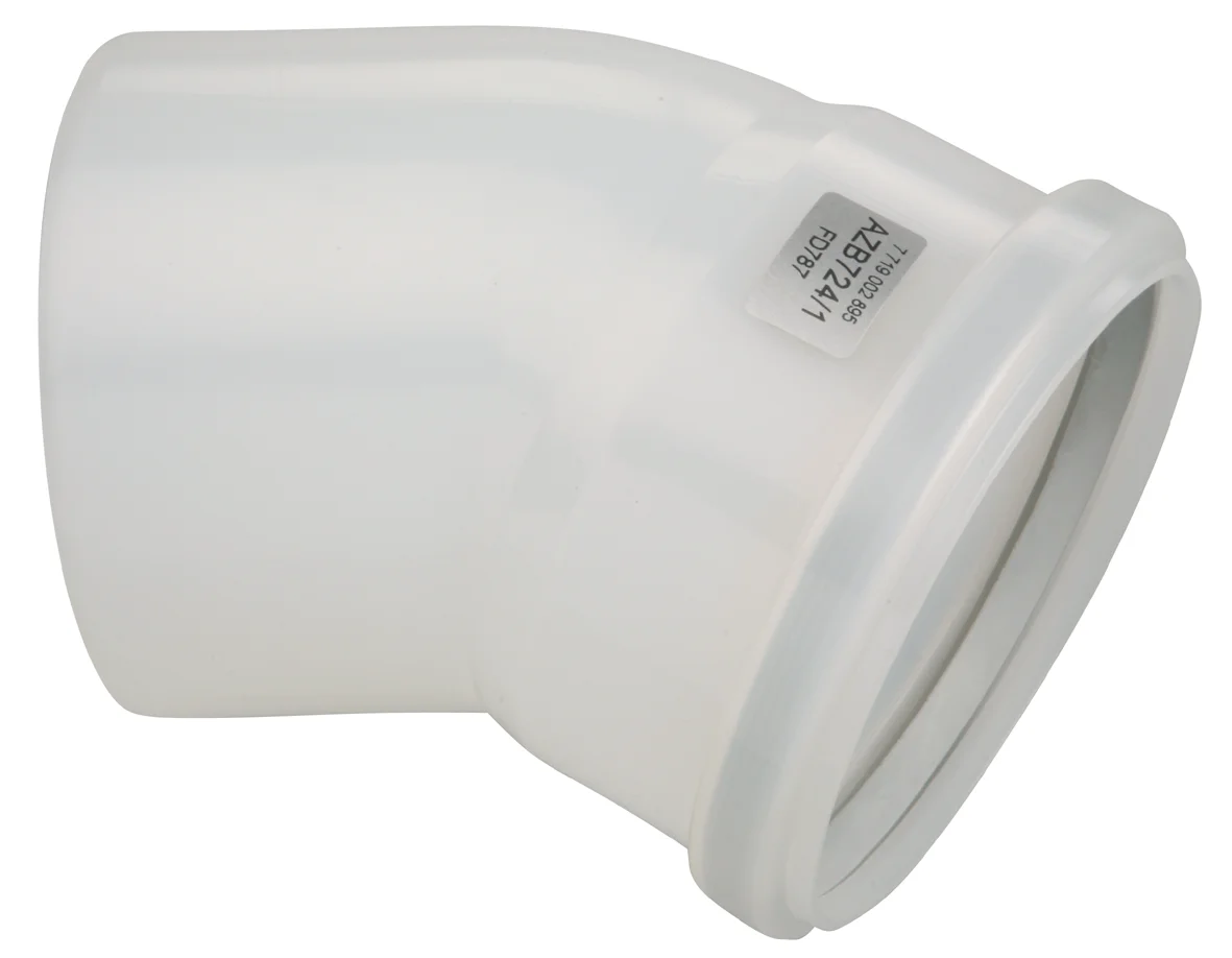 Bosch Enkelwandige rookgasbocht Bosch 30° 125mm/125mm kunststof met lipring AZB 724/1 7719002895