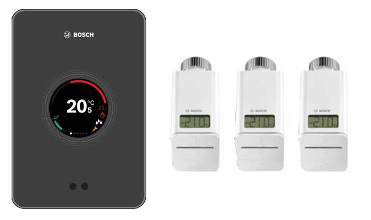 Bosch Ruimteklokthermostaat Bosch weekklok klasse VI modulerend CT 200 7736701394