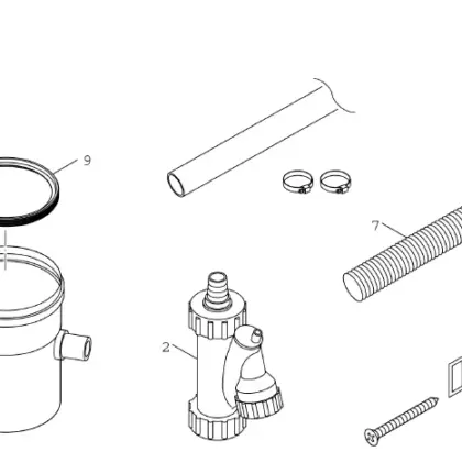 Bosch Condensopvang DN80 - Verticaal Bosch 7736995103