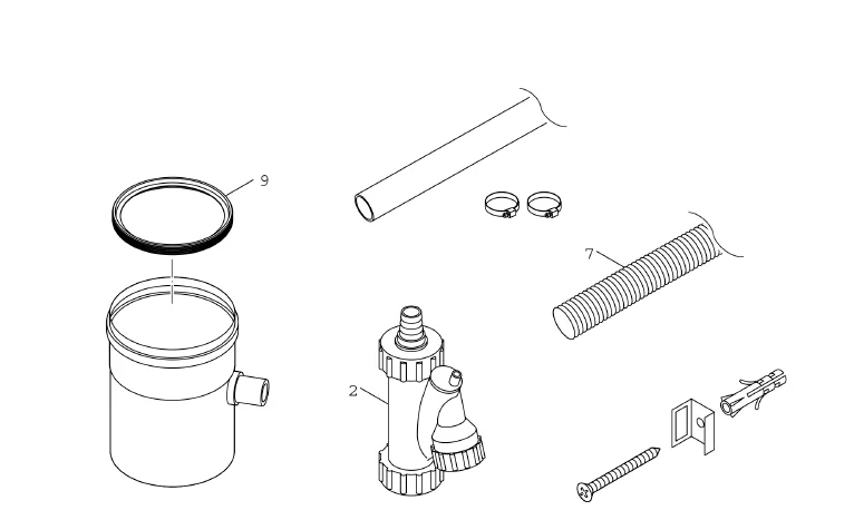 Bosch Condensopvang DN80 - Verticaal Bosch 7736995103
