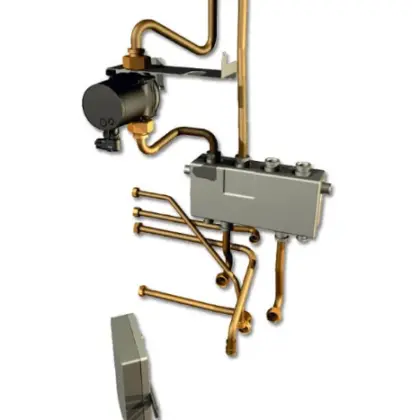 Bosch CS 12 aansluitset vertikaal 1CV + LLH Bosch 7738112114
