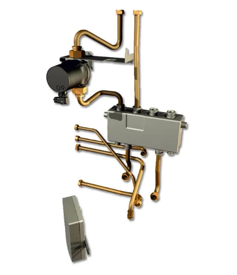 Bosch CS 12 aansluitset vertikaal 1CV + LLH Bosch 7738112114