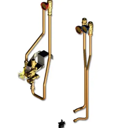 Bosch CS 15 set voo raansluiting aan bufferboiler voor Solar CV-ondersteuning Bosch 7738112117