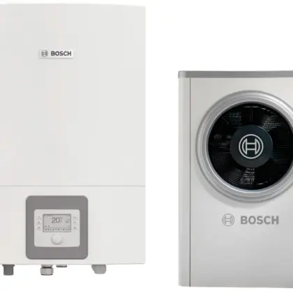 Bosch Warmtepomp (lucht/water) monobloc Bosch Compress 6000 buitenopstelling 12kW A+++ 3x380-440V 14t AWE 7739454514