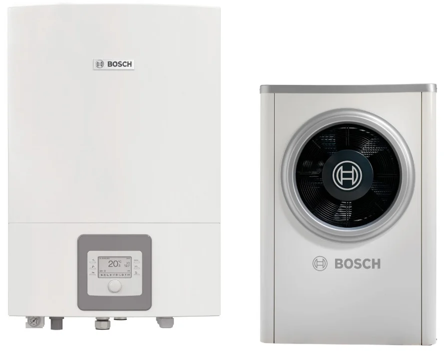 Bosch Warmtepomp (lucht/water) monobloc Bosch Compress 6000 geschikt voor bijverwarming CV buitenopstelling 4kW A+++ 1x220-240V 4 AWB 7739454515