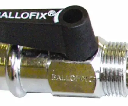 Broen Ballofix pers bolkraan MF 15 x 1/2 M - chroom 4382100-226002