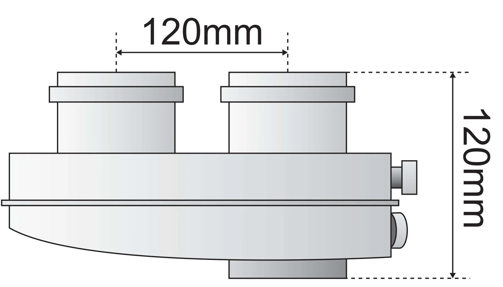 Bulex BULEX 0010027593 AANPASSINGSSTUK 2X80 Bulex (ex A2035900) 0010027593
