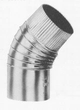 Burgerhout NEN7203 Alu bocht 45° MF 150 x 150 mm 40.045.01.38
