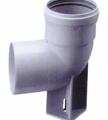Burgerhout 40.045.20.47 Burgerhout Flexline ondersteuningsbocht 90° MF 80 mm