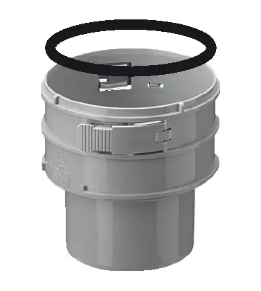 Burgerhout 40.045.21.72 Burgerhout Flexline koppelstuk spie-flex 100 mm - onderaan