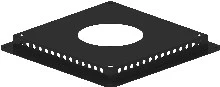 Burgerhout 40.047.02.75 Burgerhout Twinflex ventilatieplaat voor plakplaat