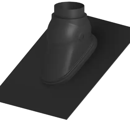 Burgerhout 40.047.20.15 Burgerhout FX Easy dakdoorvoerpan 160 mm - zwart