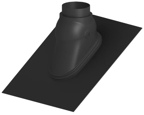 Burgerhout 40.047.20.15 Burgerhout FX Easy dakdoorvoerpan 160 mm - zwart