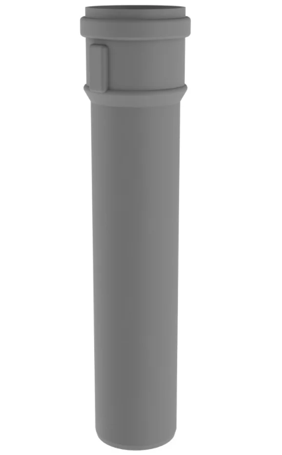 Burgerhout Enkelwandige rookgasbuis Burgerhout Twinline Ø80x250mm PP met lipring 452 40.045.20.36
