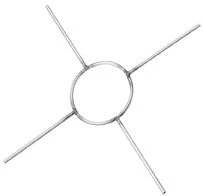 Burgerhout Afstandhouder rookgasbuis Burgerhout BM-flex Ø100mm staal 452 40.045.21.76