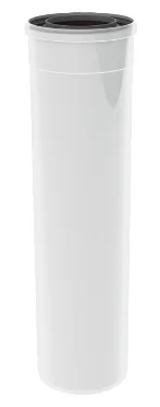 Burgerhout Concentrische rookgasbuis Burgerhout Twinsafe kunststof/metaal 60/100mm L500mm wit 470 40.047.08.71