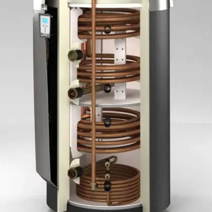 CTC All-electric warmtepomp (lucht/water) split CTC EcoZenith binnenunit 12kW A+++ met boiler 540L 1x230V 589600002