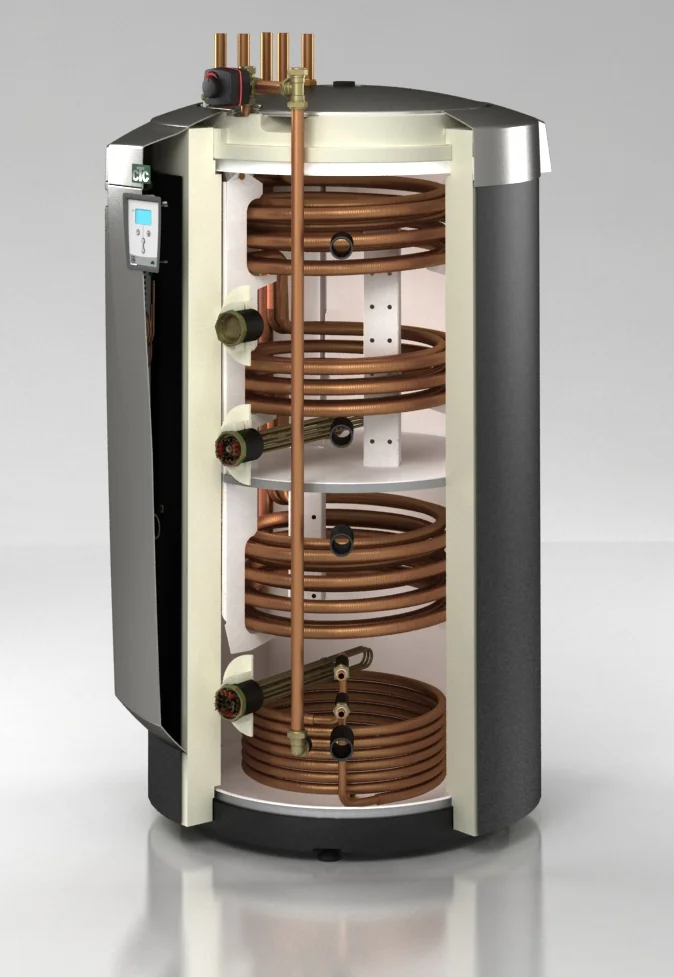 CTC All-electric warmtepomp (lucht/water) split CTC EcoZenith binnenunit 20kW A+++ met boiler 540L 3x400V 589600003