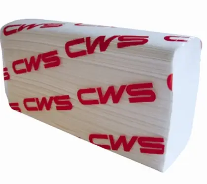 CWS Paradise papieren servet (1ds = 25 pakjes) 23,5x24cm 2-laags eco-wit C279400