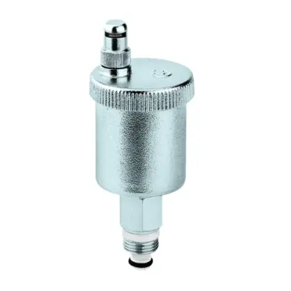 Caleffi 502142 Caleffi 502 Minical automatische ontluchter 1/2 M - chroom - met afsluitklep - hygroscopisch kapje