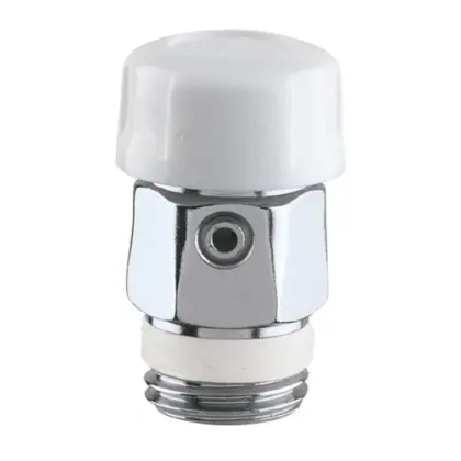 Caleffi 505511 Caleffi 505 handbediende ontluchter 1/8 M - chroom - met PFTE dichting