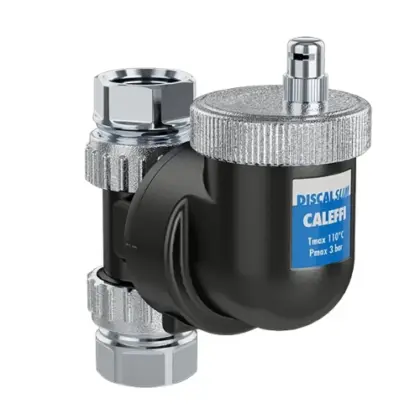 Caleffi 551805 Caleffi 551 DisCalSlim luchtafscheider FF 3/4 x 3/4 - universeel horizontaal/verticaal - kunststof