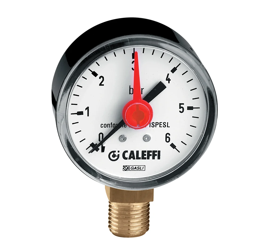 Caleffi Manometer 1/4 0-4bar achteraansl. Caleffi 557104