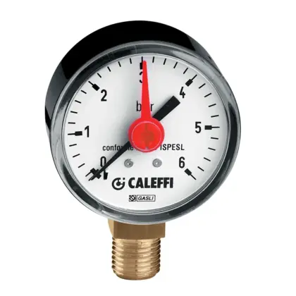 Caleffi Manometer 3/8 0-10 onderaansl. Caleffi 557710