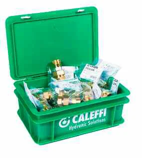 Caleffi PROMOPAKKET  kapventiel 10 bar bi 3/4 met aftap (8st/box) Caleffi NLPRO558050