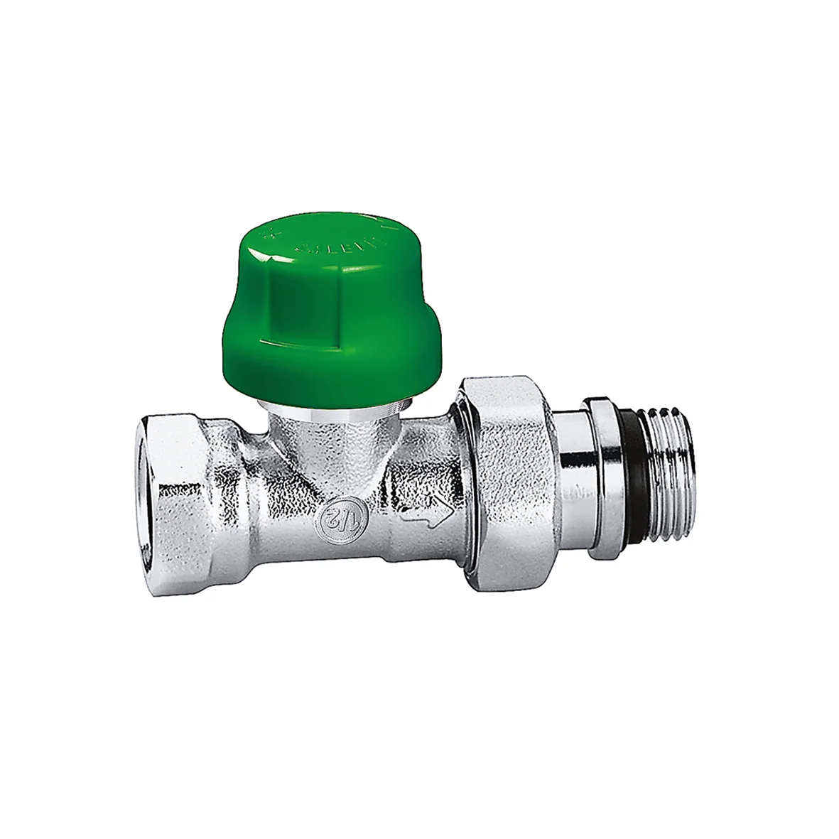 Caleffi Dynamisch therm.radiatorventiel recht staal 3/4 caleffi 231500