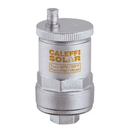 Caleffi Luchtafscheider Caleffi Discal 251 1/2" 15 binnendraad horizontaal/verticaal 251004