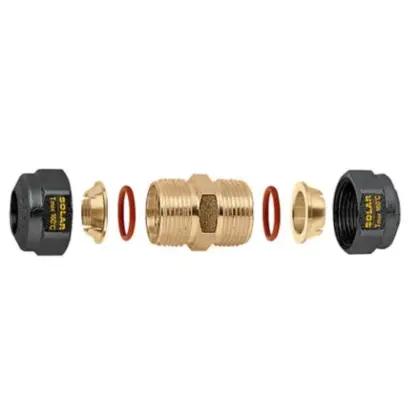 Caleffi Knelmof messing 22/3.5mm FF solar Caleffi 254302