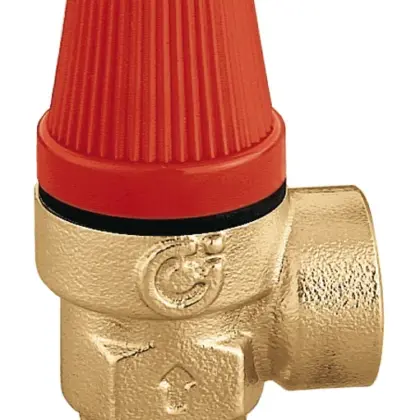 Caleffi Veiligheidsklep Caleffi 1/2" binnendraad 1/2" buitendraad 3bar geschikt voor verwarming 312 312430