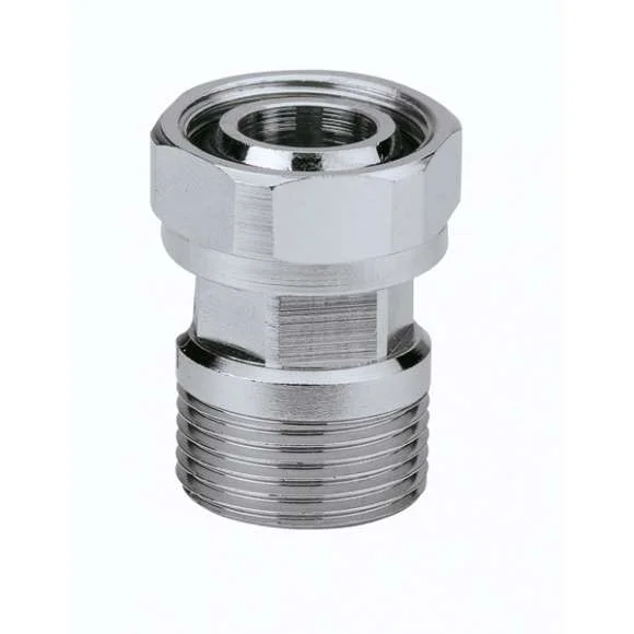 Caleffi Draad-2-delige koppeling FF messing verchroomd Caleffi 382 382000