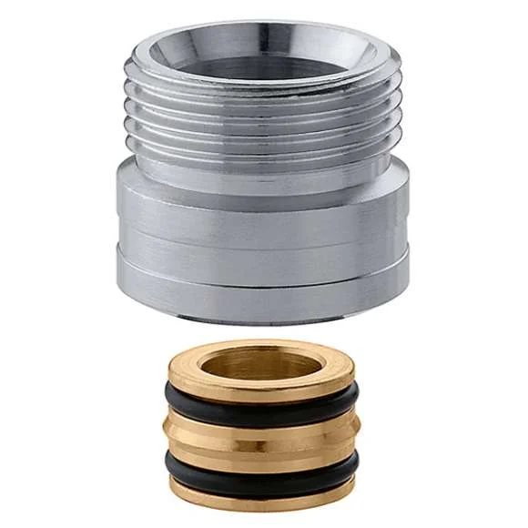 Caleffi Draadovergangsstuk messing verchroomd 23 p .1,5 M  x  3/4" M Caleffi 383 383551