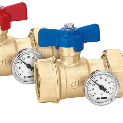 Caleffi Vlinderkraan met volle doorlaat DN 1"x5/4" FM PN10 Caleffi 391 391177S1