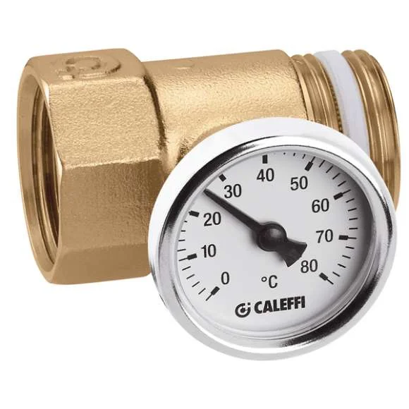 Caleffi Koppeling m/thermometer 1 f x m Caleffi 392600