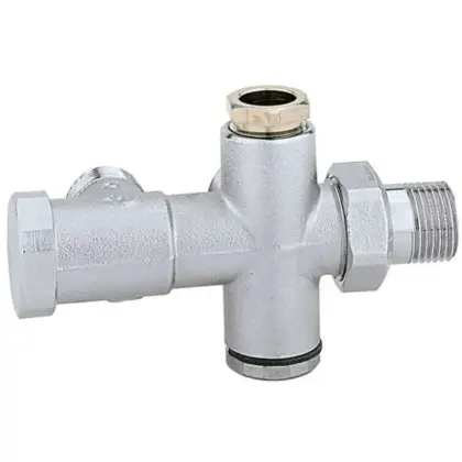 Caleffi Onderblok 1p/2p. muur 1/2 23p1
