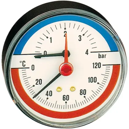 Caleffi Thermometer achteraansl. 0-4bar 0 Caleffi 503040