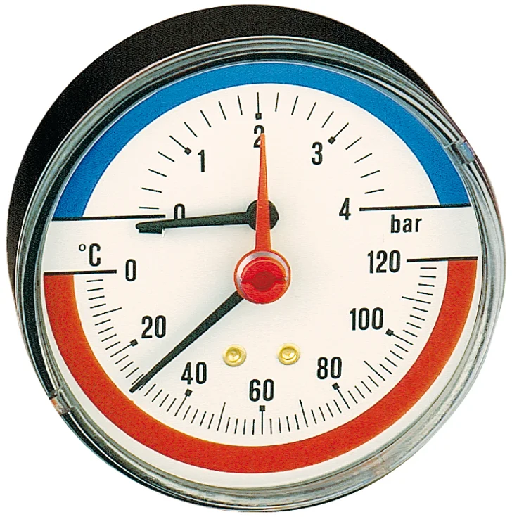 Caleffi Thermometer achteraansl. 0-4bar 0 Caleffi 503040