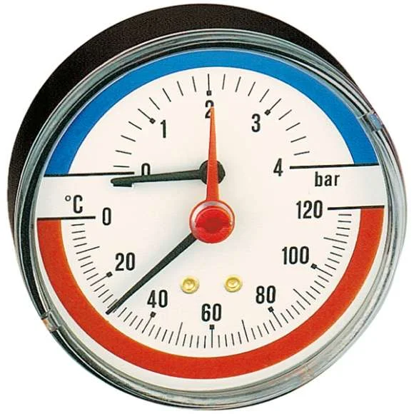 Caleffi Thermomanometer achteraansl.0-6bar 1/2 Caleffi 503060