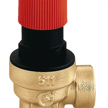 Caleffi Veiligheidsklep Caleffi 1/2" binnendraad 1/2" binnendraad 2.5bar 513425