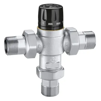 Caleffi Driewegmengkraan Caleffi 1" messing buitendraad 521936