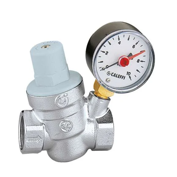 Caleffi Reduceerventiel vervangb. patroon + manometer 1/2 pmax 16bar caleffi 533241H