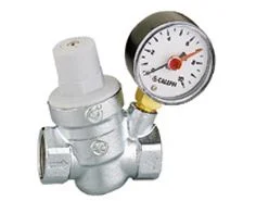 Caleffi Drukverminderaar 3/4 max.druk 10 bar caleffi verchroomd met manometer 533251